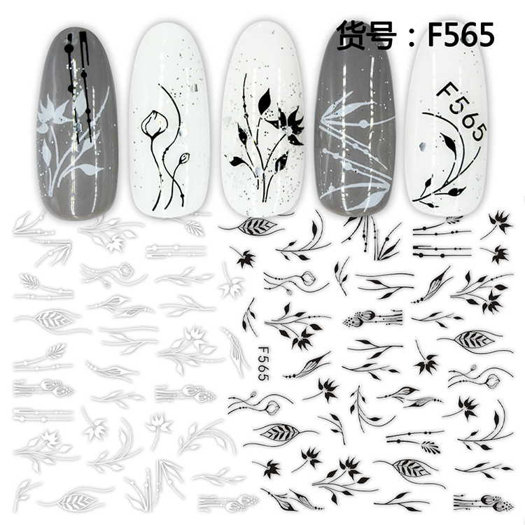 F565 3D Self Adhesive Nail Art Sticker