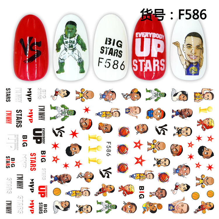 F586 3D Self Adhesive Nail Art Sticker