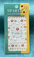 5D Embossed Nail Sticker