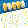F844 DIY Design 3D Self Adhesive Spring Flowers Nail Art Sticker