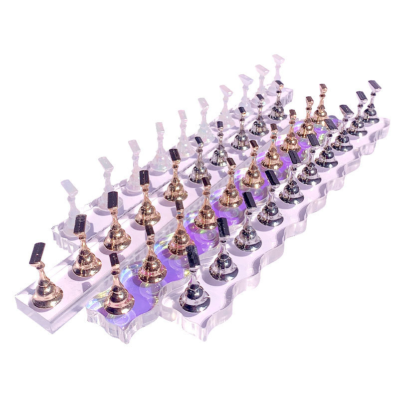 Fairy AB Color Nail Display Unicorn Clear Nail Tip Holder 
