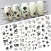 F807-F811 DIY Design 3D Self Adhesive Flower Nail Art Sticker