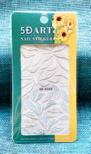 5D Embossed Nail Sticker