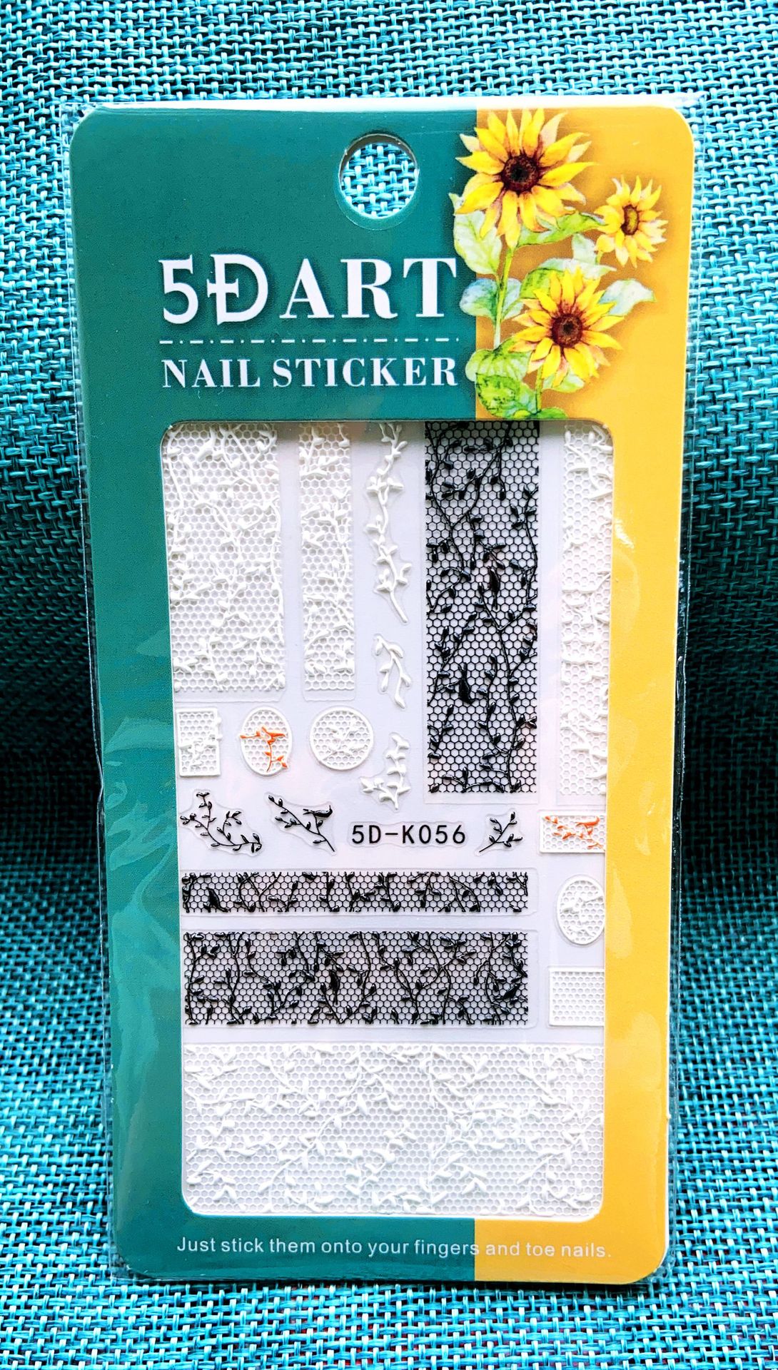 5D Embossed Lace Nail Sticker