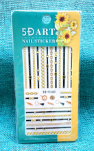 5D Embossed Chain Nail Sticker