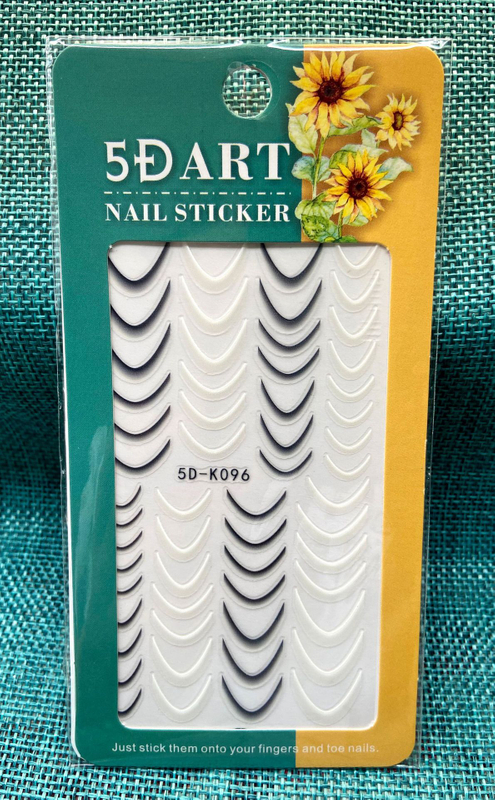 5D Embossed Nail Sticker