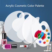 Acrylic Clear Different Shape Cosmetic Painting Mixer Manicure Color Palette