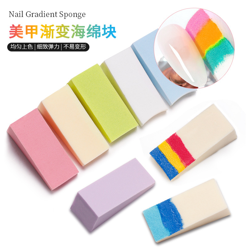 8pcs/pack Nail Art Tool Nail Gradient Sponge