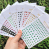 WG265 Ultha-thin Different Color Leaves Adhesive Nail 3D Sticker