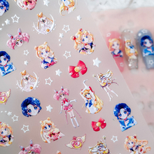 Sailor Moon Embossed Thin Cartoon Cute Nail Sticker