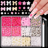 Amazon Hot Sales Popular Nail Decoration Pearl Bowknot Butterfly Nail Decoration