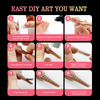 120pcs/box 10 in 1 Snake Pattern Extended Armor Model Nail Tips