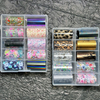 Leopard Pattern Snake Pattern Lace Flower Mirror Effect Nail Transfer Foil Sticker