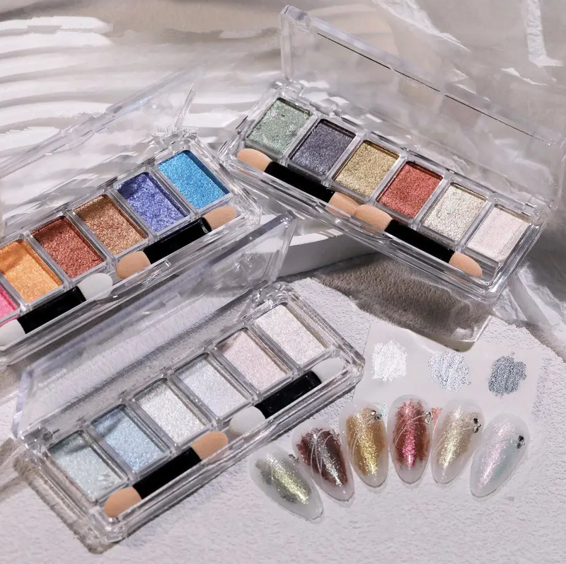 Solid Glitter Powder 6 grid Bling Pigment