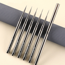 Ultra Thin Nail Liner Brush Metal Handle 