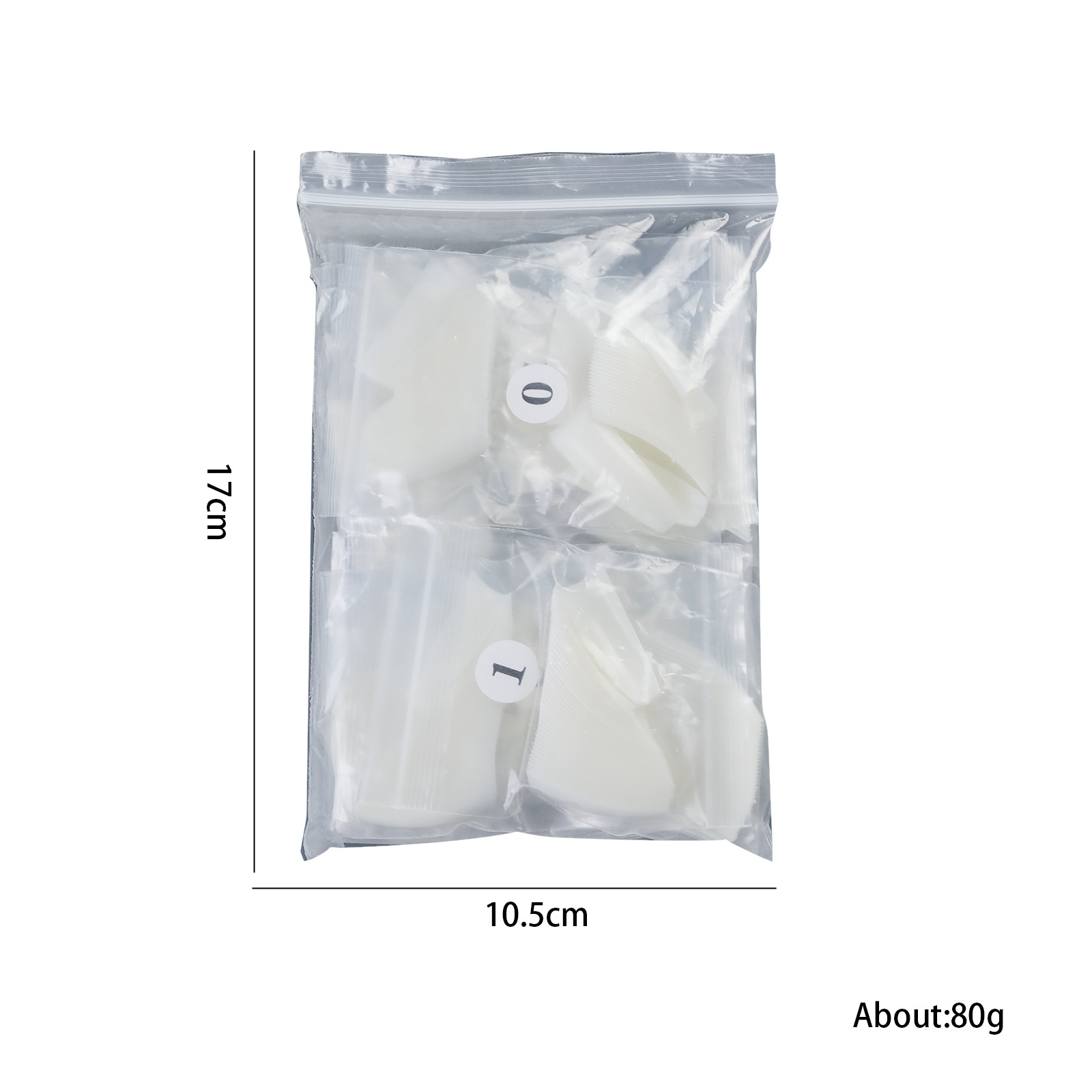 Ultra Thin Half Cover Nail Tip 504 Pcs/bag