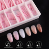 240Pcs Super Thin Gradient Short Nail Tip Artificial Fake Nail Art Tool For Salon