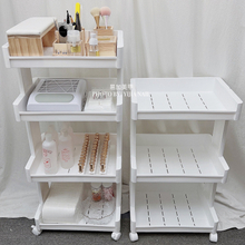 3 layers 4 layers Plastic Nail Polish Display Cart with Wheel 