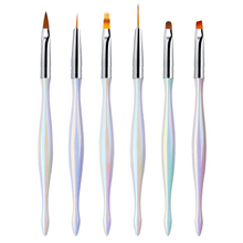 6pcs/Set UV Gel Nail Brush Liner DIY Painting Pen