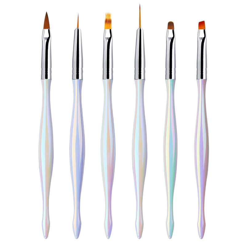 6pcs/Set UV Gel Nail Brush Liner DIY Painting Pen