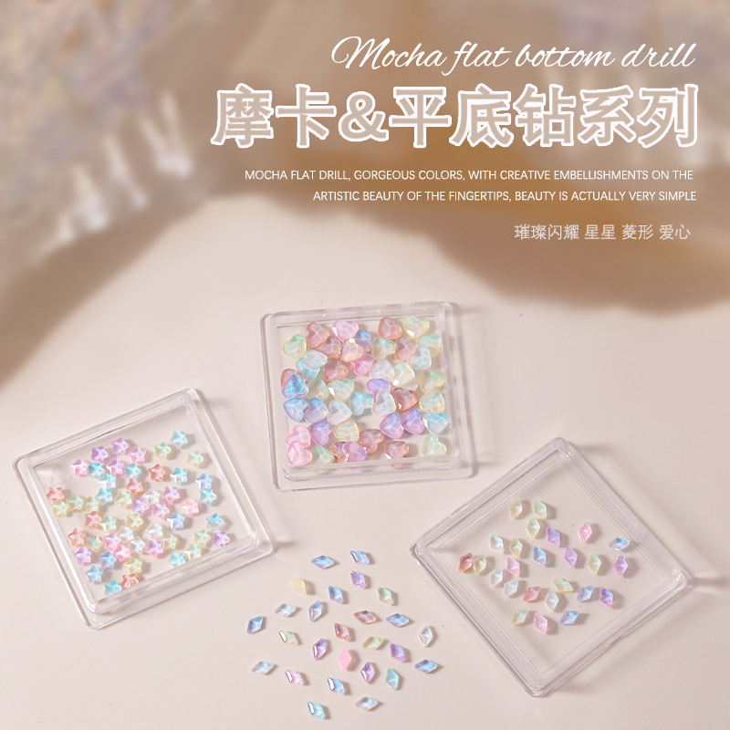 Different Shape Nail Rhinestones Crystal AB Color Nail Accessories Stones