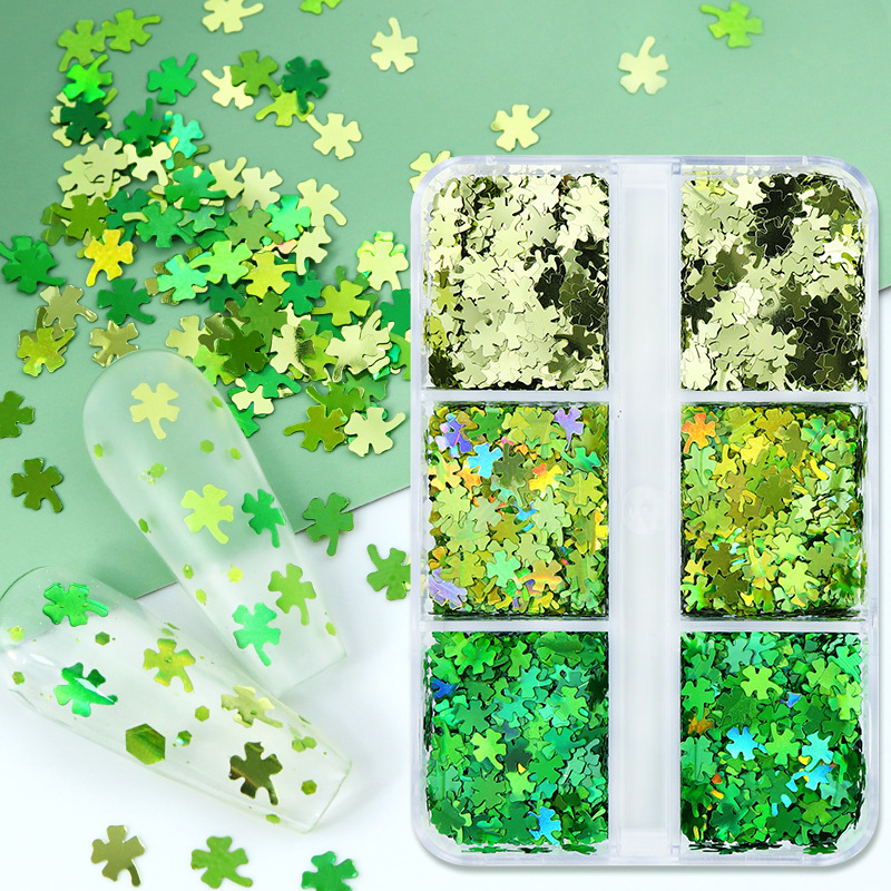 Four Leaf Clover Nail Sequins