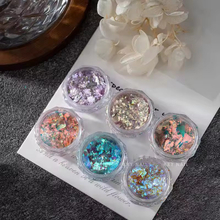 Nail Art Tool Chameleon Flakes Foil Holographic Nail Powder Shifting Glitter Opal Iridescent Polish Acrylic Powder