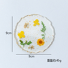 Resin Agate Stone Nail Pallet with Dried Flower