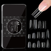 High Quality 600pcs/box Full Cover Clear Color Soft Gel Tips 