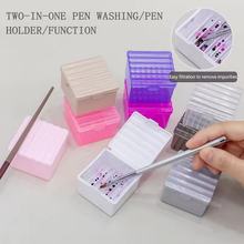 Nail Sequin Brush Cleaning Cup With Lid Washing Brush