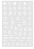D024 CHANEL Brand Logo 3D Nail Art Sticker 6 colors available