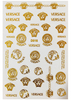 D016 VERSACE 6 colors available Brand Logo 3D Nail Art Sticker