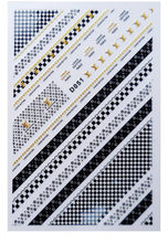 D051 Brand Logo 3D Nail Art Sticker 