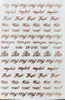 XF3191 Rose Gold 3D Nail Art Sticker
