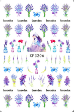 XF3206 3D Nail Art Sticker