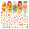 F204 F606 F607 Autumn The Fall Maple Leaf LeavesNail Sticker