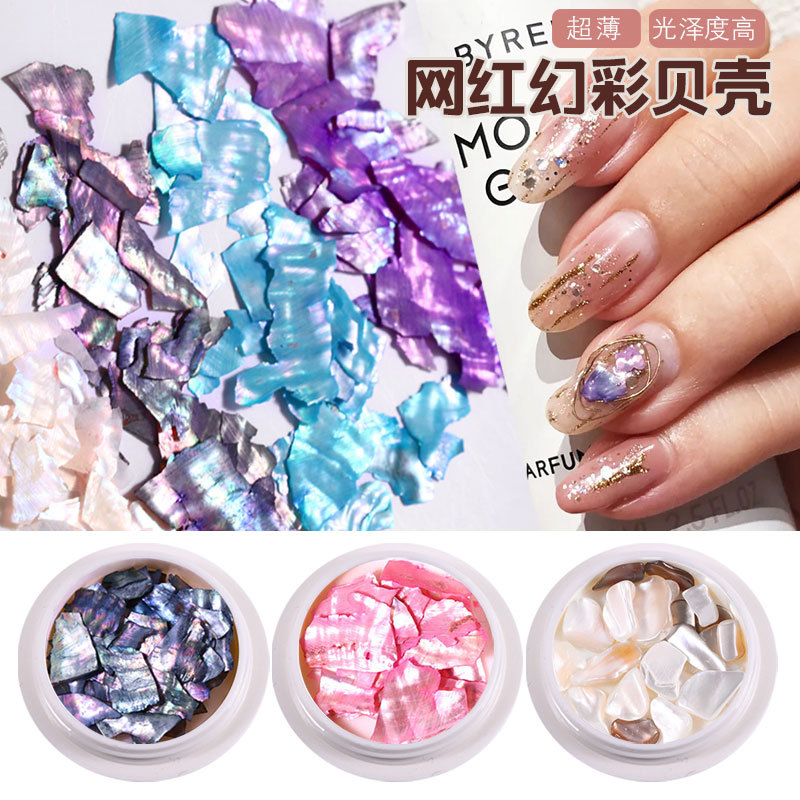 Irregular Symphony Shell Nail Decoration
