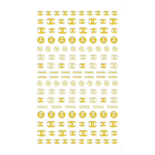 Chanel Brand Logo 3D Nail Art Sticker 5 colors Option