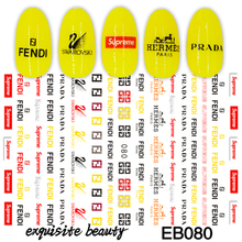 EB080 Brand Logo 3D Nail Art Sticker