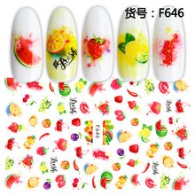 F646 Summer Fruit 3D Nail Art Sticker