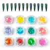Symphony Aurora Butterfly Flower Ultra-thin Nail Sequins Set