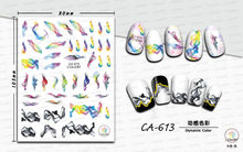 CA613 Blooming Color Self-adhesive Nail Art Sticker