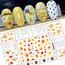 F692 Poster Flower Self-adhesive Nail Art Sticker