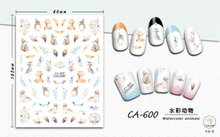 CA600 Animals Self-adhesive Nail Art Sticker