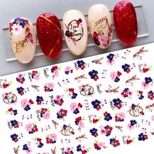 F732 Flower Self-adhesive Nail Sticker 2021 New