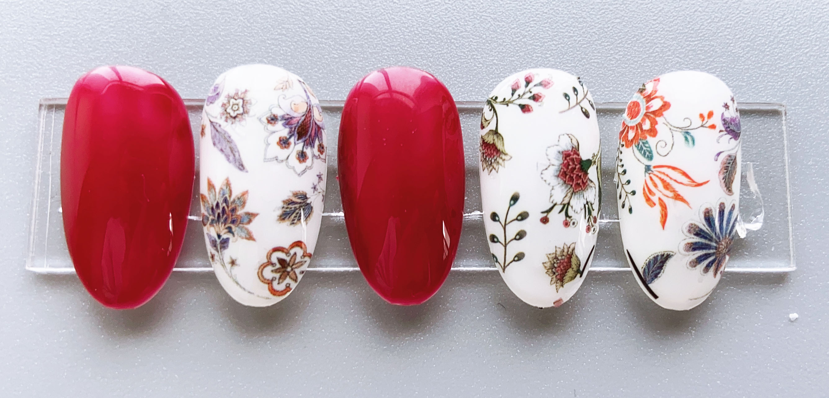 F731 Flower Self-adhesive Nail Sticker 2021 New