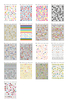 WG123-140 Graffiti Flower Cartoon Nail 3D Sticker