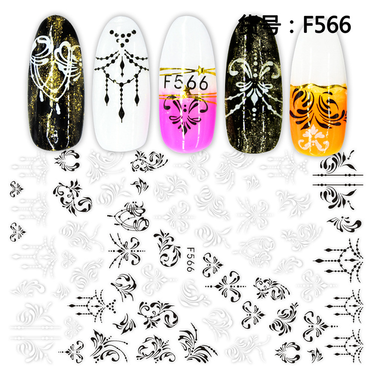 F566 3D Self Adhesive Nail Art Sticker