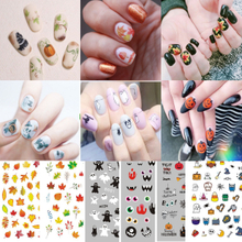 WG346-360 Autumn Halloween Nail Sticker
