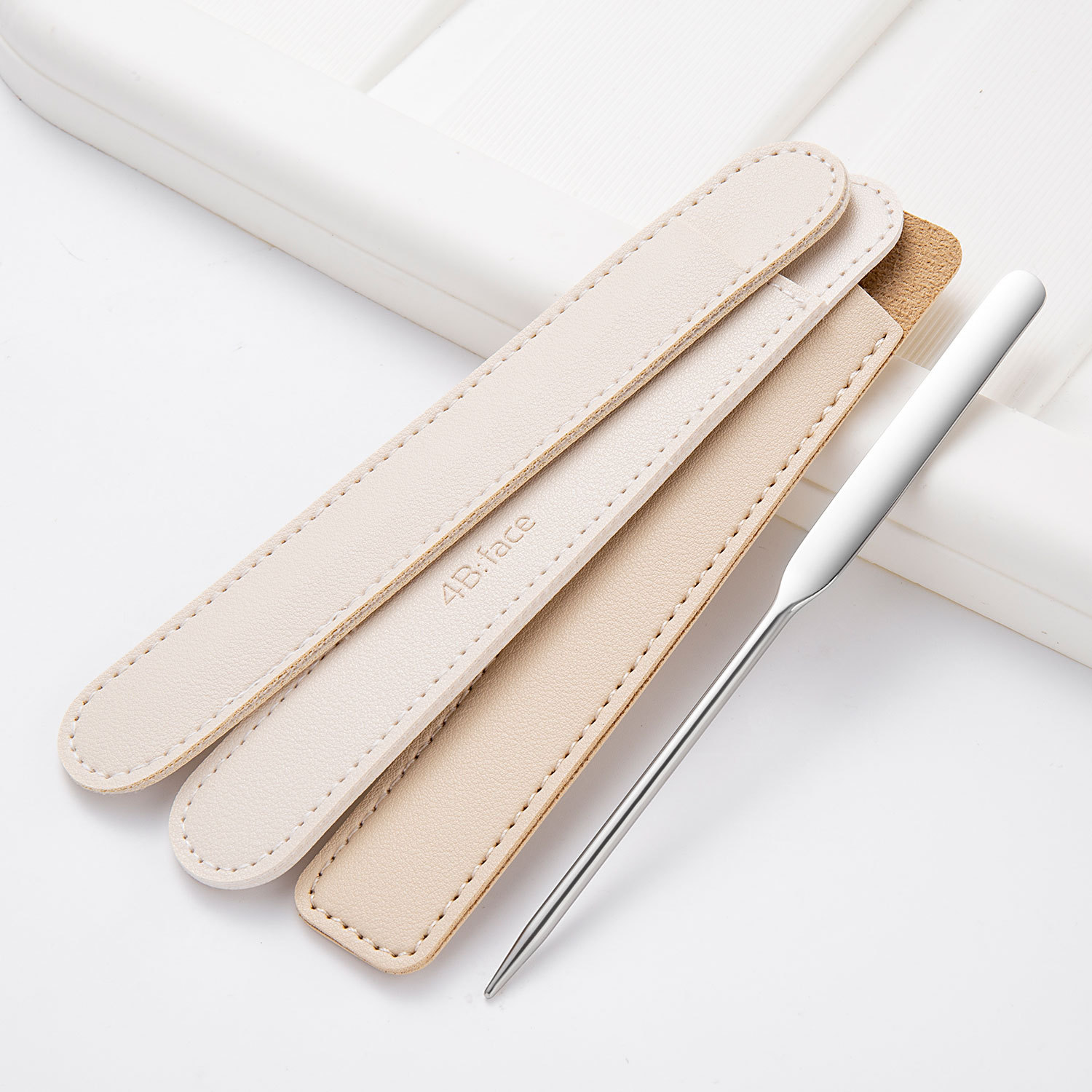 Stainless Steel Nail Polish Mixer Cosmetic Spatula
